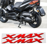 สติ๊กเกอร์โลโก้โลหะติดรถจักรยานยนต์สติ๊กเกอร์3มิติสำหรับ XMAX XMAX 125 250 400 (สีแดง)