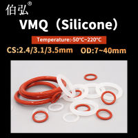 【2023】Silicone rubber O-ring sealing gasket ring gasket thickness CS2.43.13.5 air-tight waterproof soft elastic rubber