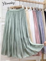 【CW】 Yitimoky Skirts Womens 2022 Waisted Elastic Band Fashion A Skirt