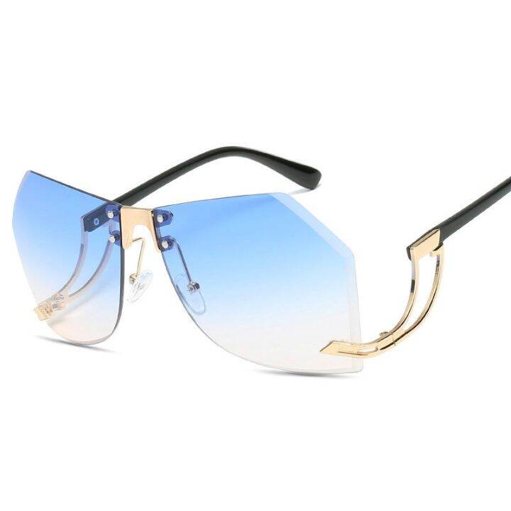 2022-new-irregular-rimless-sunglasses-women-brand-designer-alloy-frame-oversize-gradient-sun-glasses-fashion-female-clear-shades