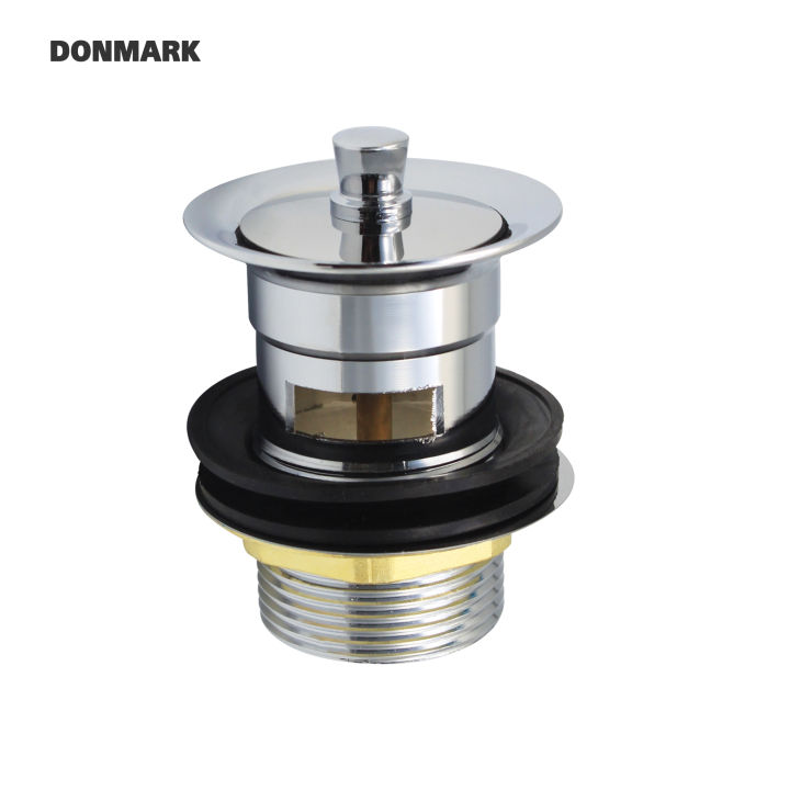 donmark-สะดืออ่างล้างหน้าแบบดึงล็อค-สะดืออ่างไอโฟร์-ทองเหลือง-รุ่น-dm-316