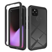 [HF17] Hybrid Tpu/pc Sky Case สำหรับ Google Pixel 5 Fundas Capa โครงสร้างสองชั้นกันกระแทก Crystal Clear Shell สำหรับ Pixel 5A 5G