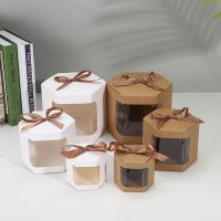 Paper Transparent Window Boxes With Birthday Presents Packge