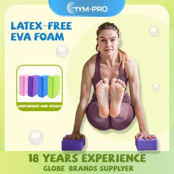 Supportive Latex-Free EVA Foam Soft Non-Slip Surface Yoga Block