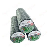 [ 10 ม้วน ] Thai KK เทปพันสายไฟ (รุ่นธรรมดา) สีดำ เหนียว PVC Electrical Tape ทนแรงดันไฟ 600 โวลท์ ปลอดสารตะกั่ว 18 มม. x 10เมตร