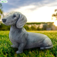 AERJ ของประดับทำจากเรซินเครื่องประดับสวนสุนัขรูปปั้นน่ารักสัตว์ประติมากรรมสำหรับบ้านโต๊ะของตกแต่งบ้าน