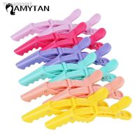 ۞✘ 6/lot New Women Candy Plastic Hair Clip Hairdressing Clamps Claw Section Alligator Clips Barbers Salon Hair Styling Accessories