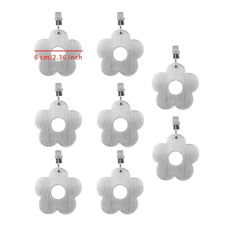 8pcs-stainless-steel-tablecloth-pendant-tablecloth-pendant-fixed-outdoor-picnic-tablecloth-hanging-portable