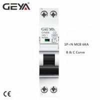 GEYA GYM9N 1P N MCB 6A 10A 16A 20A 25A 32A 40A 220V Curve B Curve C AC Miniature Circuit Breakers 6KA DPNA