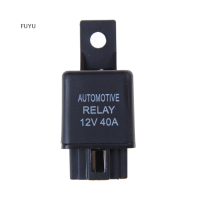 FUYU 12V 40A รีเลย์รถยนต์4 pins SPST ALARM Relay with RELAY SOCKET