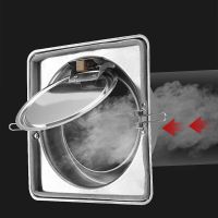 Stainless steel kitchen range hood check valve anti odor control bathroom check valve