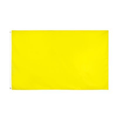 【HOT】♙◘﹉ 90X150cm YELLOW Flag Color banner