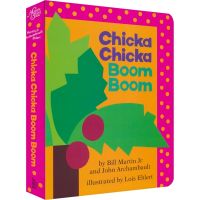 CHICKA CHICKA boom boom creak touch paper board book childrens letter enlightenment cognition caddick award picture book early childhood English education liaocaixing book list English original imported books