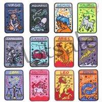 【hot sale】 ﺴ❏✘ B15 ☸ Astrology：Twelve Constellation - Series 03 Classic Square Signs Of Zodiac Iron-on Patch ☸ 1Pc DIY Sew on Iron on Badges Patches(Size：5CMx7.8CM)