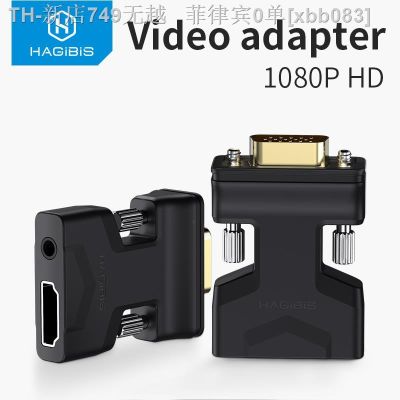 【CW】❃  HDMI-compatible to with Audio Port Female Video Converter 3.5mm for PS4 Laptop TV Projector