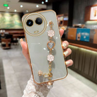 สร้อยข้อมือความรัก KOSLAM เคสโทรศัพท์โปร่งใส Realme OPPO C55 C53 C33 C35 C31 C21Y 9i C25Y C11 C15 C12 C21 C30 Realme 10 4G 9 4G 9 Pro + 8 4G 5G 8ปลอกโทรศัพท์มือถือ TPU นิ่มสไตล์ใหม่ Pro 2023มีในสต็อก