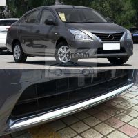 KLNU สำหรับ NISSAN ALMERA 2014 2015 2015 2016 2017 2018 Chrome ด้านหน้าตาข่าย Grille Grill Trim ใส่จัดแต่งทรงผม Molding Garnish