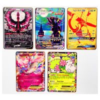 27สไตล์อะนิเมะการ์ดโลหะโปเกมอน V GX EX Galarian Moltres Umbreon Tapu Bulu ของเล่นสะสมงานอดิเรกของขวัญคริสต์มาส