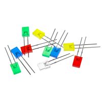 【LZ】❧♀﹍  100PCS 2X5X7 Square LED Kit 257 Light-emitting diode White Yellow Red Green Blue 2x5x7 Electronic DIY Kit