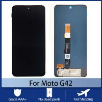 ชุดดิจิไทเซอร์ของแท้สำหรับ Motorola Moto หน้าจอโทรศัพท์มือถือ G42จอแสดงผล LCD XT2233-1ประกอบดิจิไทเซอร์ XT2233-2หน้าจอสัมผัส