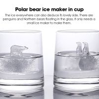 【cw】 Polar And Molds Animals Design Drink Silicone Trays With Cover 【hot】