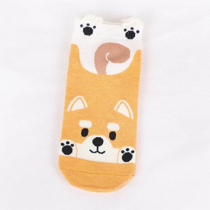 kawaii-women-short-socks-funny-cute-cartoon-animal-cat-dog-fox-panda-rait-high-quality-cotton-harajuku-casual-ankle-socks-sox