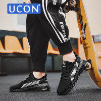 UCON รองเท้ากีฬาผ้าตาข่ายสำหรับผู้ชาย,รองเท้ากีฬาตาข่ายแบบลำลองได้รับความนิยมแฟชั่นแนวสตรีทสำหรับผู้ชายใหม่ฤดูใบไม้ผลิและฤดูร้อนและ Comfort