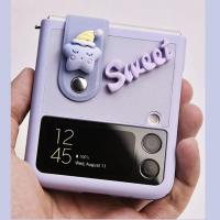 เคสมือจับสำหรับโทรศัพท์มือถือข้อมือรูปดาวหวานน่ารักสำหรับ Samsung Galaxy Z Flip 3 Zflip 4