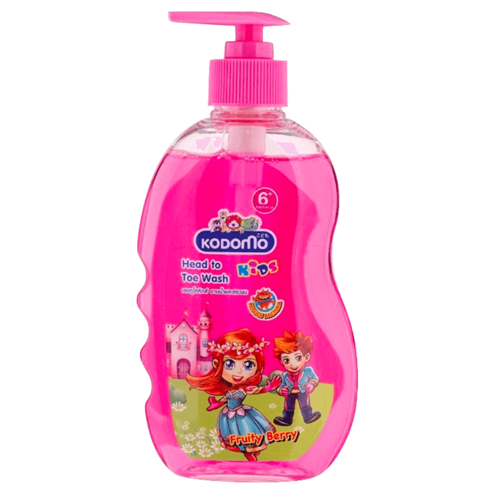 fernnybaby-โคโดโม-เบบี้-แชมพู-สบู่-kodomo-baby-shampoo-400ml-อาบ-สระ-โคะโดะโมะ-สำหรับเด็ก-รุ่น-ยาสระผม-โคโดโม-สีชมพู-แฟรี่เบอรี่-400-มล