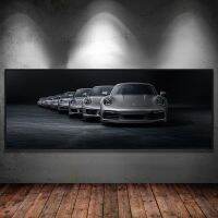 ♛◈❈ หรูหราสไตล์อุตสาหกรรม Porsche 911 กีฬารถ Retro โปสเตอร์ภาพวาดผ้าใบ Wall Art พิมพ์ภาพห้องนั่งเล่นตกแต่งบ้าน Cuadros