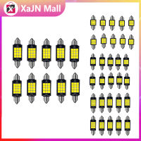 หลอดไฟ LED 10ชิ้นโคมไฟหลังคา Canbus ปลายสองด้าน1260 9W 900lm อะไหล่ไฟอ่านหนังสือภายในความสว่างสูง