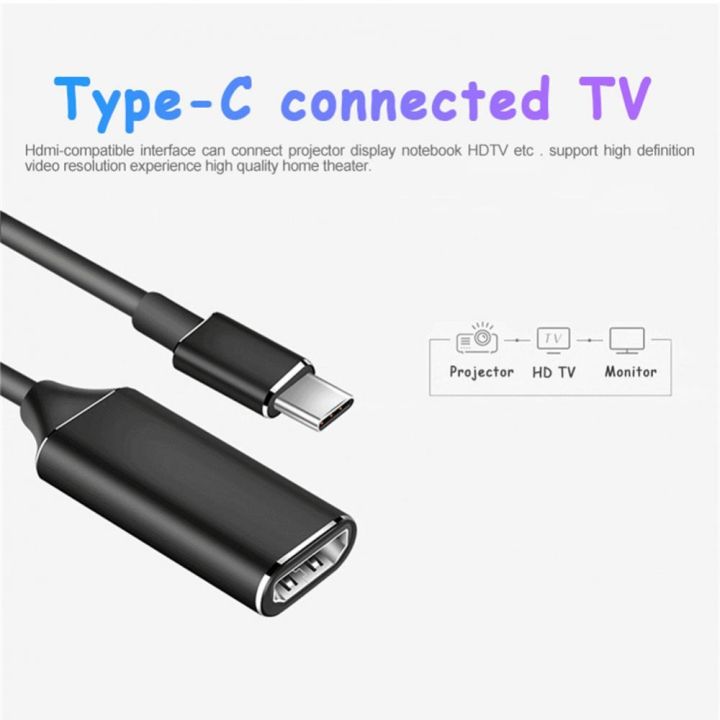 konverter-pasang-mainkan-tipe-c-ke-video-hd-pembagi-kabel-aluminum-aloi-shell-untuk-pc-laptop-macbook-huawei-mate-30-usb-c-ke-hd-mi