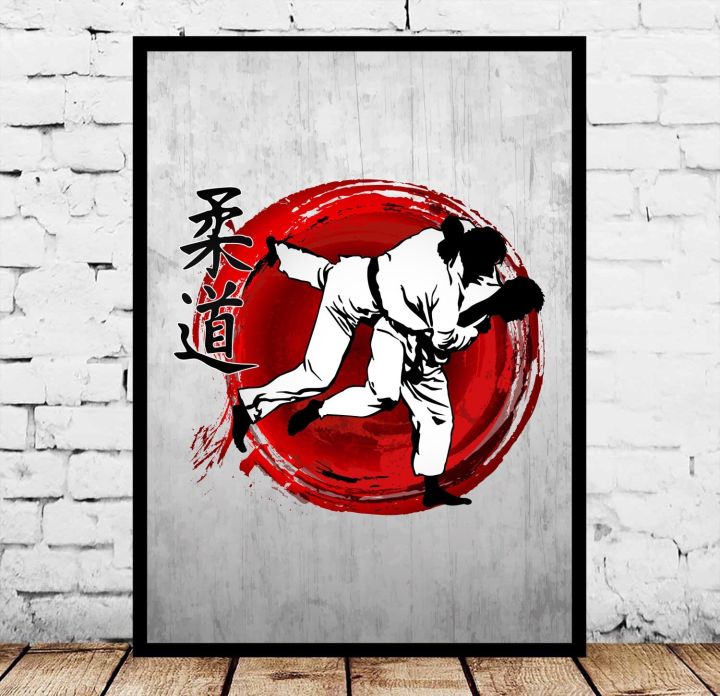 ศิลปะญี่ปุ่นญี่ปุ่น-aikido-goguryeo-คาราเต้ยูโดตัวอักษรจีนยูโดคาราเต้พิมพ์โปสเตอร์ผ้าใบ-a238174จิตรกรรมฝาผนัง