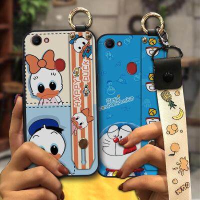 New Arrival Soft Phone Case For OPPO F7 Silicone Cartoon Soft Case Wrist Strap armor case Wristband Original Cover Cute