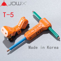 JOWX T-5 10PCS สำหรับ 1 Way 12 ~ 11AWG 4 sqmm T-สาขา Non-stripped สายเชื่อมต่อสายไฟ T ประเภท Joint Quick Splice CRIMP เทอร์มินัล-Shief