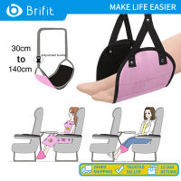 Brifit ที่พักเท้าบนเครื่องบิน, เปลญวนบนเครื่องบิน, ที่พักเท้าสำหรับเดินทางสำหรับเที่ยวบินบนเครื่องบิน, ปรับความสูงได้, อุปกรณ์เสริมสำหรับการเดินทางบนเครื่องบินแบบพกพาเพื่อลดอาการบวมและปวดเท้า