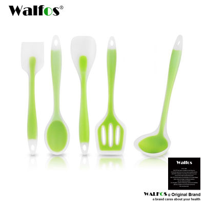WALFOS Food Grade Silicone Cooking Tools Accessories Heat-Resistant Kitchen Utensil Set Non-Stick spatula turner ladle spoon