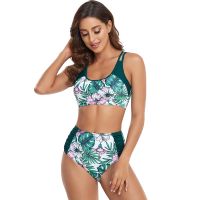 Bikini Sexy High Waist Pleated Womens Swimsuit Large Bikini