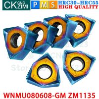 WNMU080608-GM ZM1135 WNMU 080608 GM ZM1135ใส่คาร์ไบด์อาหารอย่างรวดเร็วเม็ดมีดกลึง CNC เครื่องมือการตัดการบดหนักที่มีการจัดทำดัชนี