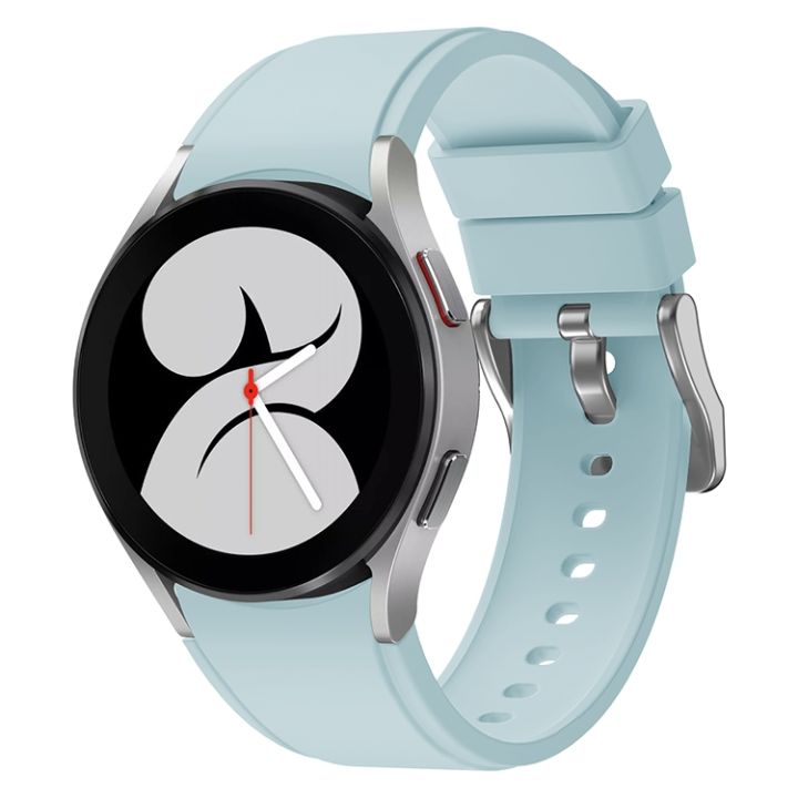 สำหรับ-samsung-galaxy-watch4-classic-46mm-สายนาฬิกาข้อมือซิลิโคน-สีฟ้าอ่อน
