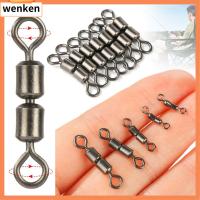 WENKEN 20Pcs คุณภาพสูง แหวนแข็ง 2 #4 #6 #8 #10 # แบริ่งบาร์เรล กลิ้งคู่ ขั้วต่อหมุนตกปลา ลูกบอลหนัก