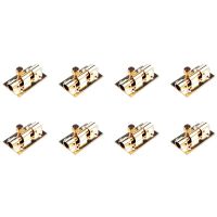 8Pcs 1.5-Inch Long Brass Door Latch Sliding Lock Barrel Bolt Gold Door Hardware Locks Metal film resistance