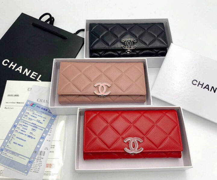 กระเป๋าสตางค์-กระเป๋าถือ-ชาแนล-chanel-ขนาดเพียง-8นิ้ว-สำหรับผู้หญิง