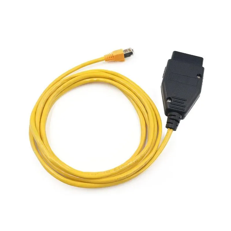 1 Set Enet OBD2 RJ45 Cable Ethernet Cable RJ45 Ethernet Connector Tools to  OBDII Interface Cable