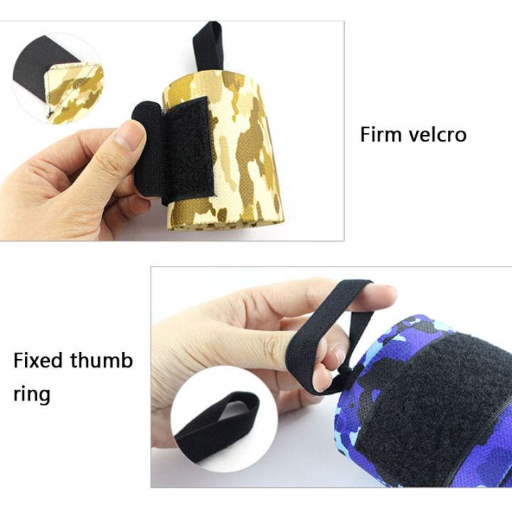 2pc-wrist-support-gym-strap-camouflage-adjustable-wristband-elastic-wrist-wraps-bandages-for-gym-weightlifting-protect-hand-wrap-adhesives-tape