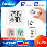 Aubess 3สีเซ็นเซอร์ความชื้นและอุณหภูมิ,การตรวจสอบแบบเรียลไทม์ Smart Home Security Protection Detector ไม่ต้องใช้ฮับ