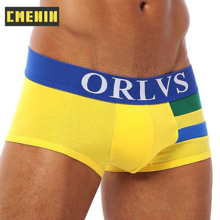 cmenin-orlvs-4pcs-ใหม่ผ้าฝ้ายเซ็กซี่ชายชุดชั้นในชายนักมวยกางเกงสะโพกยก-cuecas-กางเกงในชาย-bxoers-กางเกงขาสั้นสำหรับผู้ชาย-or06