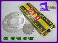 #สเตอร์หน้า+หลัง พร้อมโซ่ KSR110 // KAWASAKI KSR110 Front​14T &amp; Rear34 Sprocket+DID Drive Chain 420D-114RB