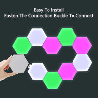 Remote Control Aurora Lamp Touch Control Led Hexagonal Lamp Honeycomb Module Light Quantum Night Light Creative Rgb Home Decor