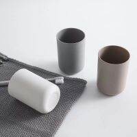 Mouthwash Cup Toothbrush Toothpaste Holder Water Fashion Gray Bathroom Accessories Safe Material Products Home Garden